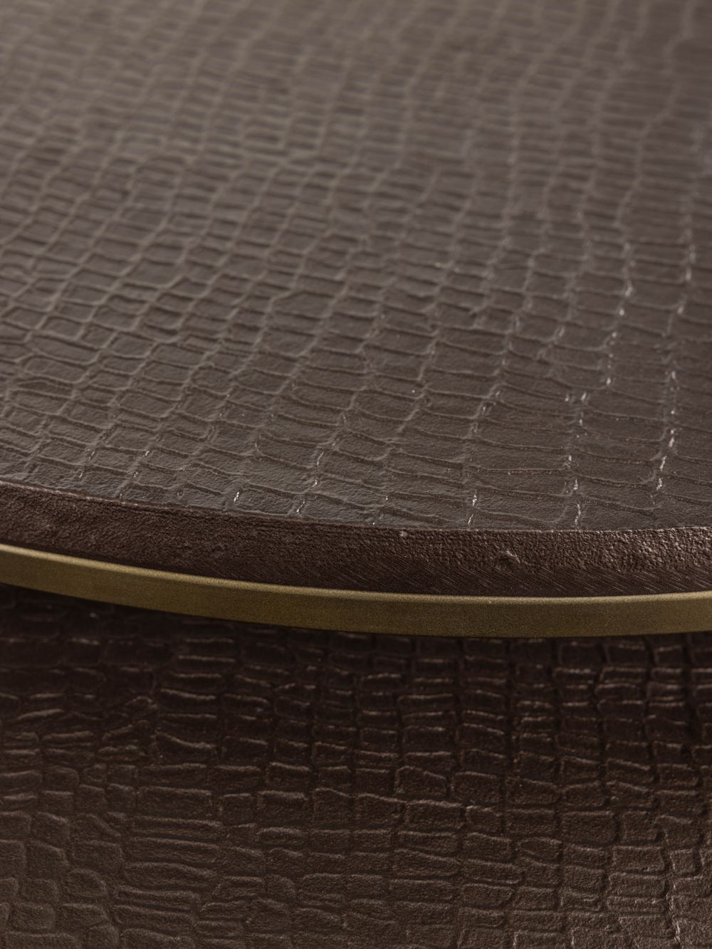 Set van 2 bijzettafels BODILE - Bruin CCM 48473KOP