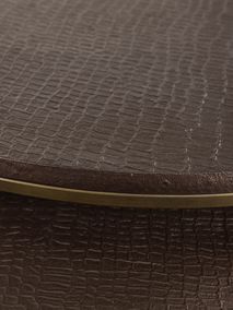 Set van 2 bijzettafels BODILE - Bruin CCM 48473KOP