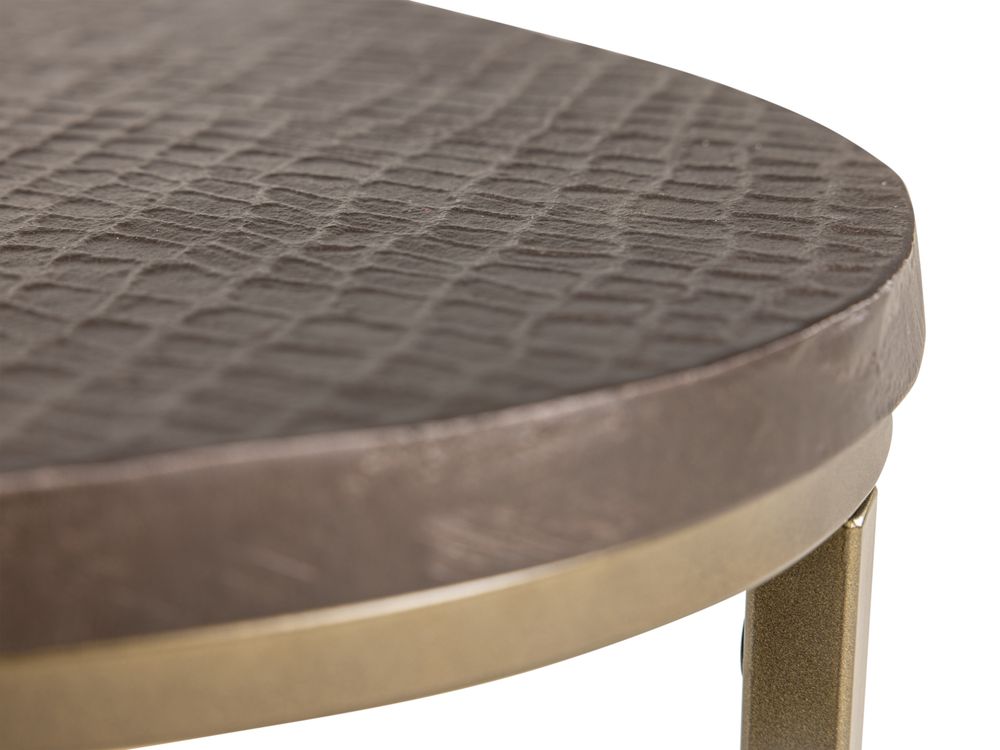 Set van 2 bijzettafels BODILE - Bruin CCM 48473KOP