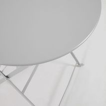 Tafel en 2 klapstoelen BERYL - Grijs KAV IT0283R14