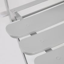 Tafel en 2 klapstoelen BERYL - Grijs KAV IT0283R14