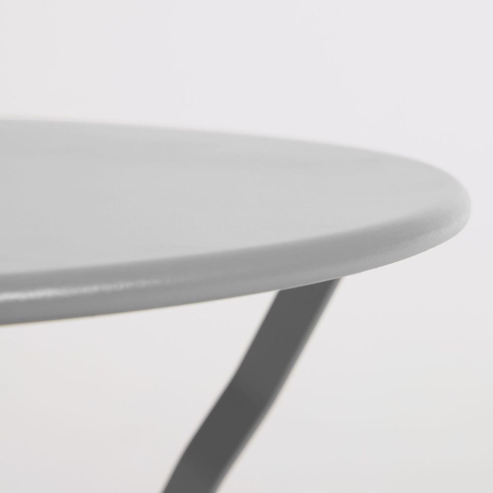 Tafel en 2 klapstoelen BERYL - Grijs KAV IT0283R14