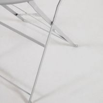 Tafel en 2 klapstoelen BERYL - Grijs KAV IT0283R14