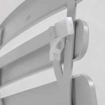 Tafel en 2 klapstoelen BERYL - Grijs KAV IT0283R14