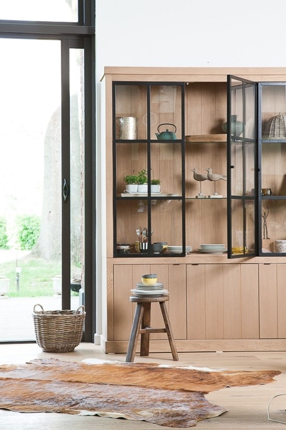 Vitrine BRIGHTON excl. led - Sand FDF-7-000087