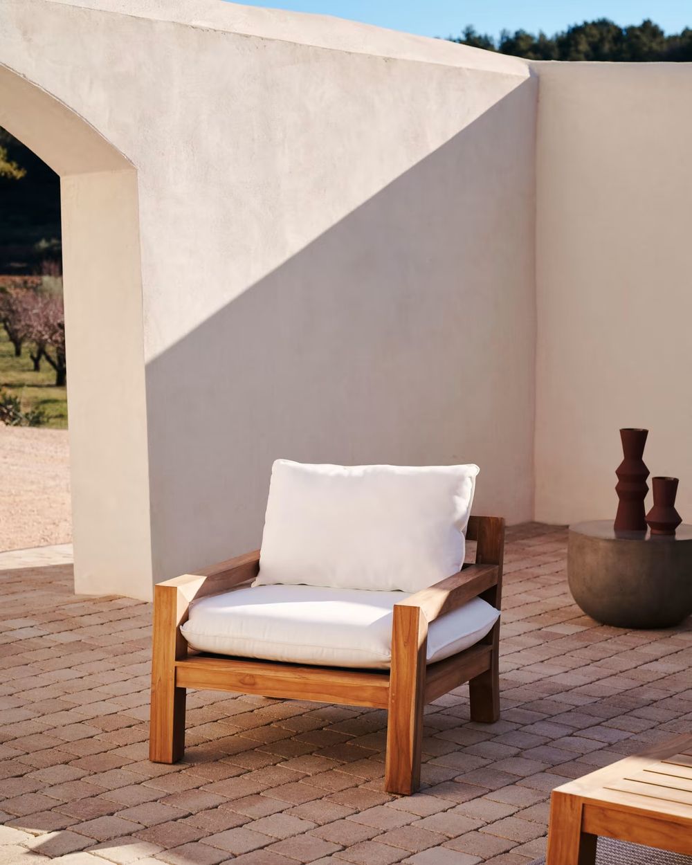 Loungefauteuil FORCANERA - Massief teakhout KAV J1700017JJ05