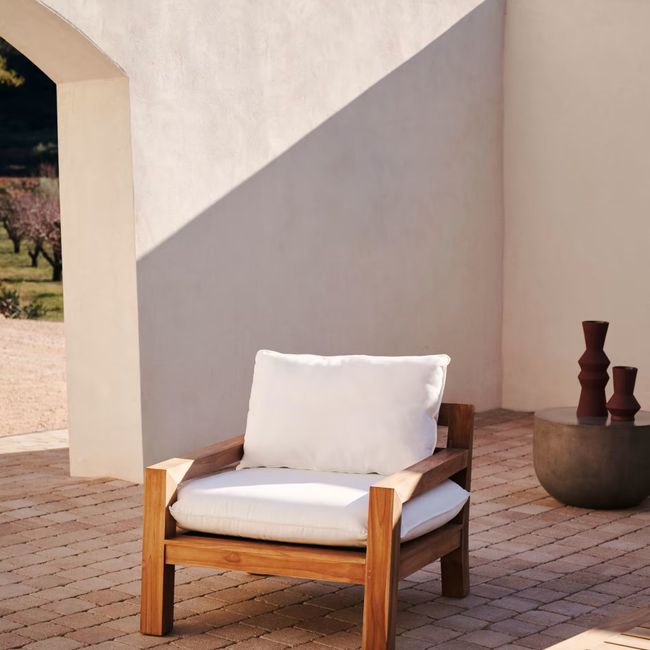 Fauteuil FORCANERA - Massief teakhout