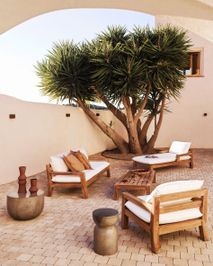 3-zitsbank FORCANERA - Massief teakhout KAV J1400015JJ05