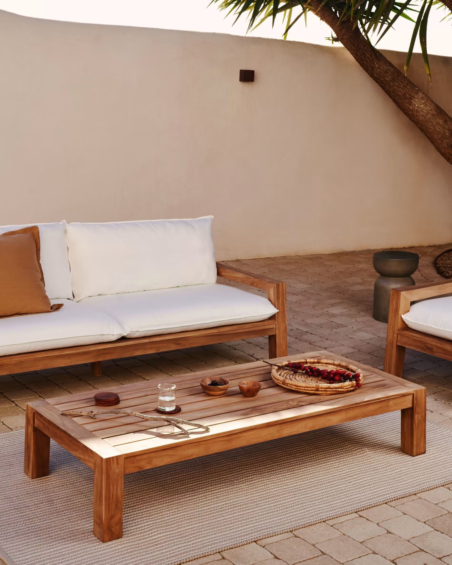 Salontafel FORCANERA - Massief teakhout