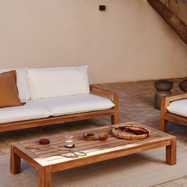 Salontafel FORCANERA - Massief teakhout