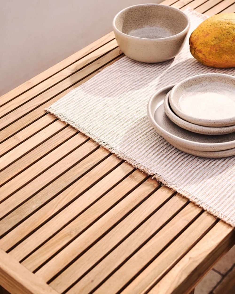 Hoge tuintafel CANADELL - Massief teakhout KAV J0100033MM46