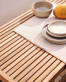 Hoge tuintafel CANADELL - Massief teakhout KAV J0100033MM46