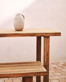 Hoge tuintafel CANADELL - Massief teakhout KAV J0100033MM46