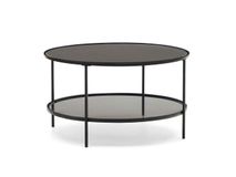 Salontafel GILDA - Zwart/Glas KAV T0600001CC01