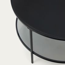 Salontafel GILDA - Zwart/Glas KAV T0600001CC01