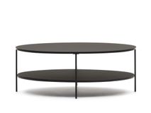 Salontafel FIDEIA - Zwart/Glas KAV T0600002CC01