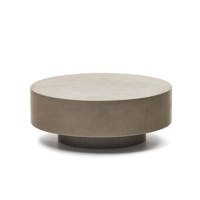 Ronde salontafel GARBET - Cement