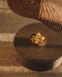 Ronde salontafel GARBET - Cement KAV J0300032PR03