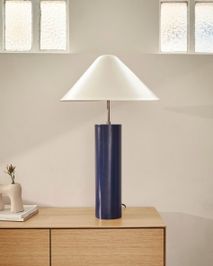 Metalen tafellamp SHIVA - Blauw/Wit KAV L0300018RR25
