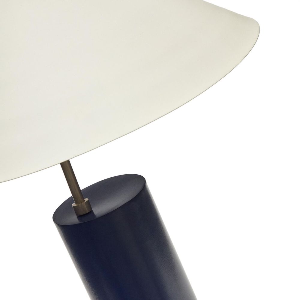 Metalen tafellamp SHIVA - Blauw/Wit KAV L0300018RR25