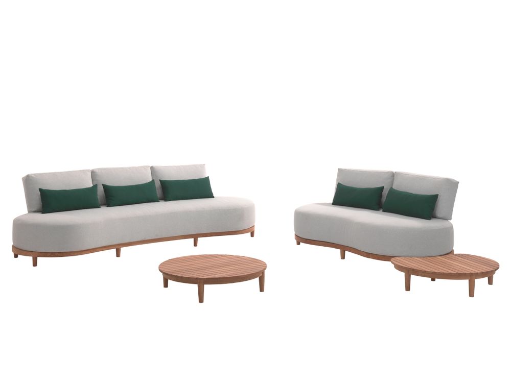 Loungeset SANTORINI - Teakhout/naturel C-GES SANTORINI