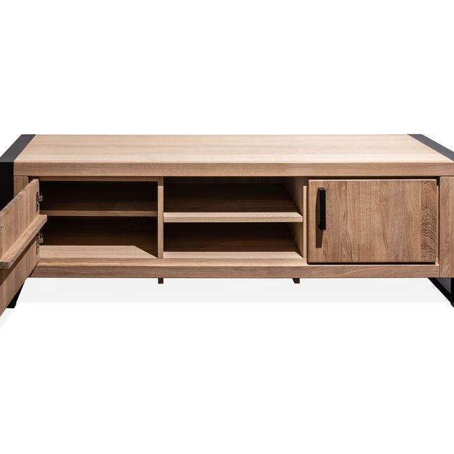 Tv-meubel DENEMARKEN - Eik Bianco