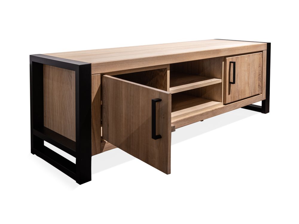 Tv-meubel DENEMARKEN - Eik Bianco HAV-1-000006