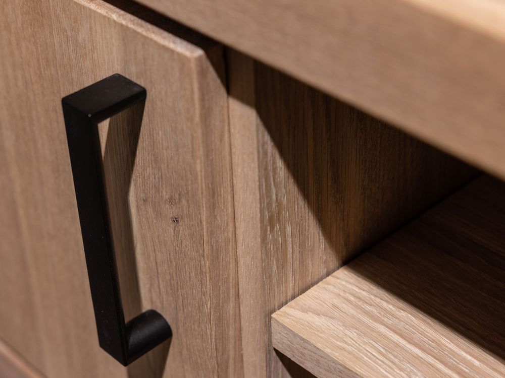 Tv-meubel DENEMARKEN - Eik Bianco HAV-1-000006