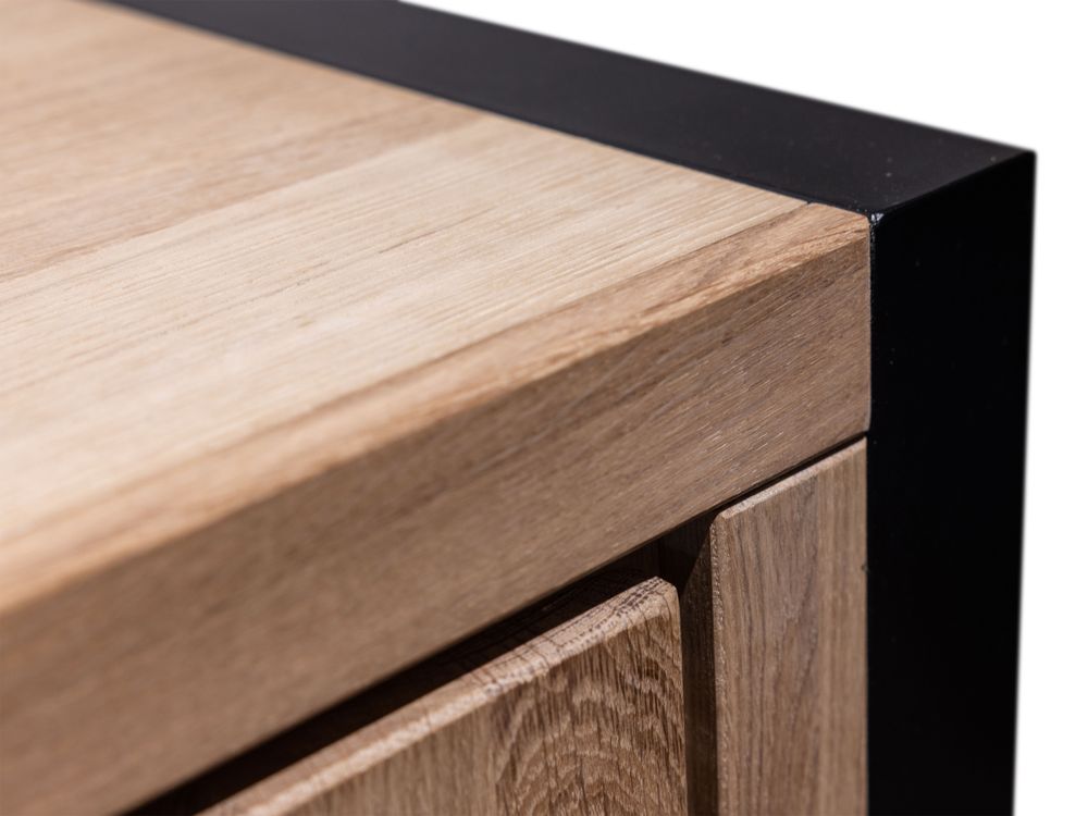 Tv-meubel DENEMARKEN - Eik Bianco HAV-1-000006