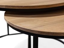 Set 2 salontafels DENEMARKEN - Eik Bianco HAV-1-000008