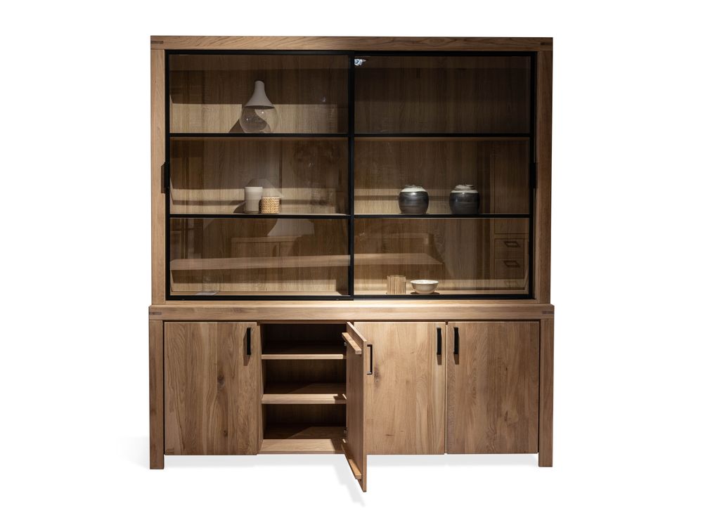 Vitrinekast XXL DENEMARKEN - Eik Bianco HAV-1-000003