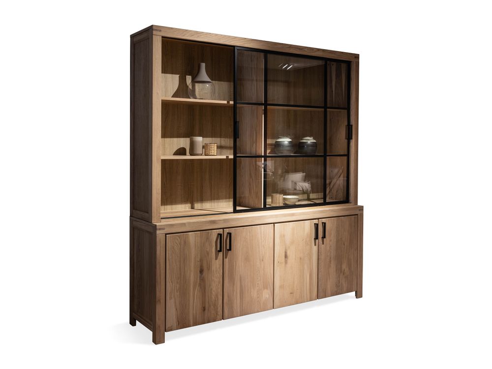 Vitrinekast XXL DENEMARKEN - Eik Bianco HAV-1-000003