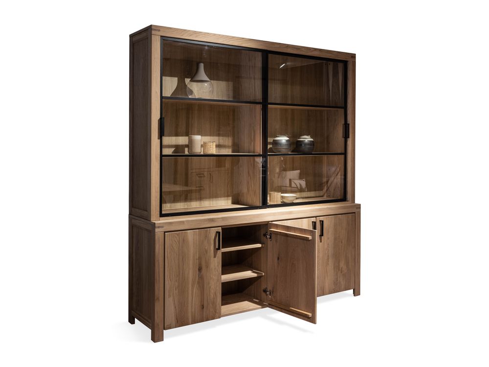 Vitrinekast XXL DENEMARKEN - Eik Bianco HAV-1-000003