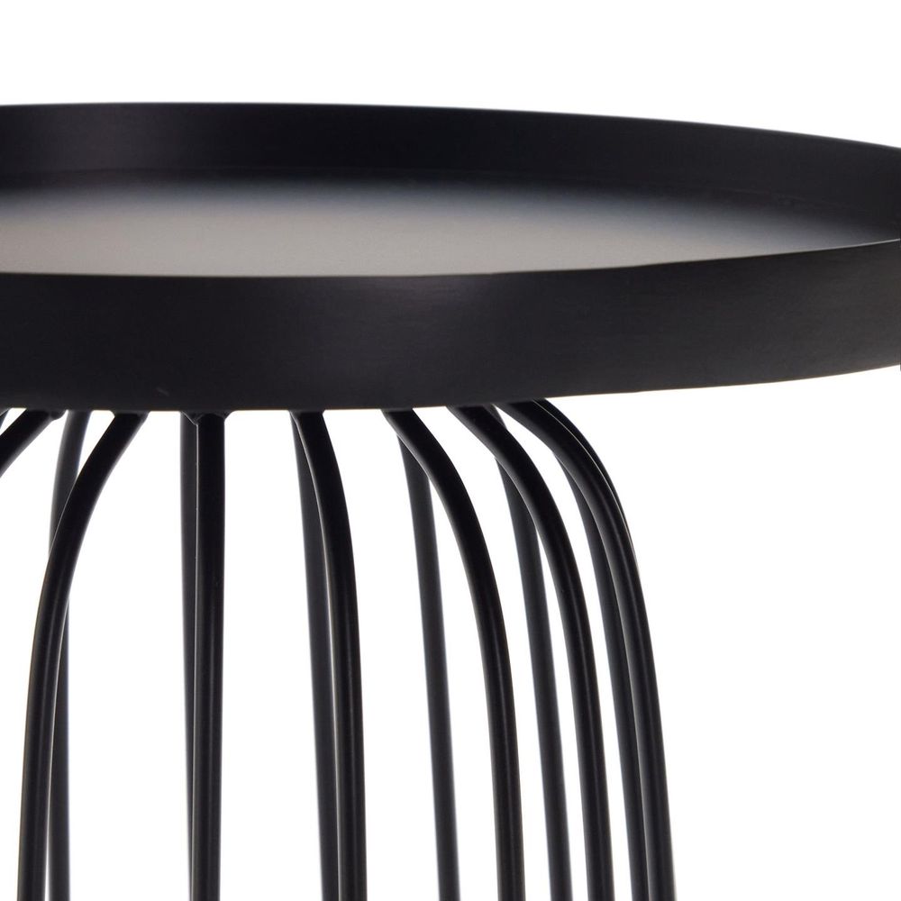 Set 2 bijzettafels DILVA - Zwart metaal KAV T0500021RR01