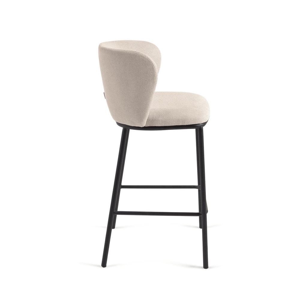 Barstoel CISELIA - Donkergrijs Chenille KAV CC3001KY12H