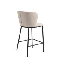 Barstoel CISELIA - Donkergrijs Chenille KAV CC3001KY12H