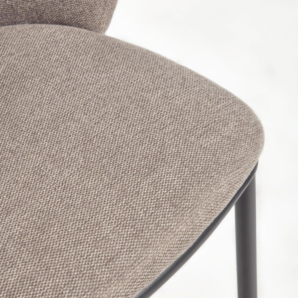 Barstoel CISELIA - Lichtbruin Chenille KAV CC3001KY10H