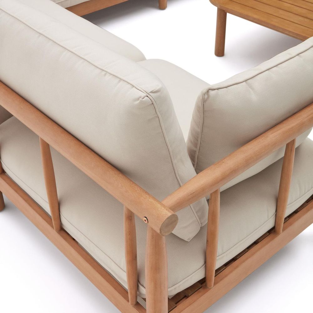 Tuinbank set SACOVA - Massief eucalyptushout KAV J1600011JJ12