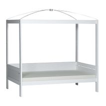 Hemelbed met rolbodem - kleur: Wit gelakt SCE 4634WG