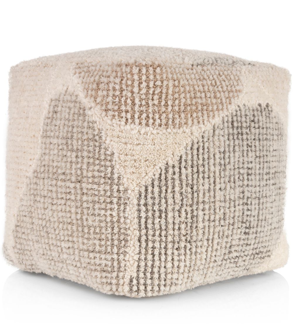 Poef KEYEN - Beige/Grijs CCM 50083MCL