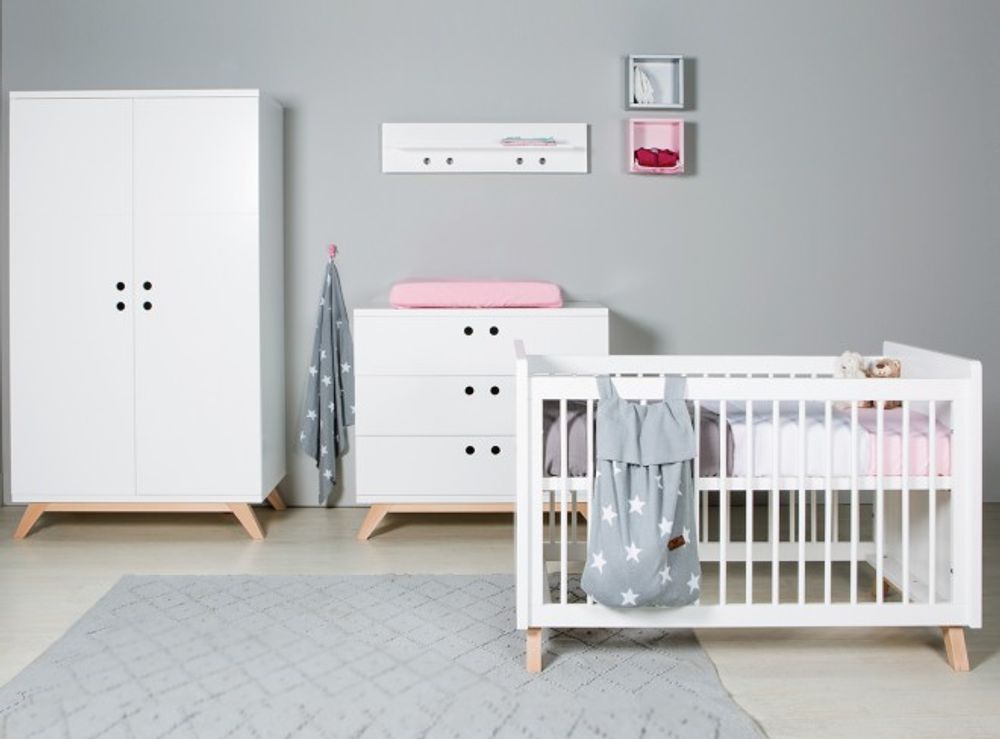 Babybed LYNN - Wit/Naturel BOP LY BB