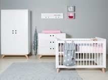 Babybed LYNN - Wit/Naturel BOP LY BB