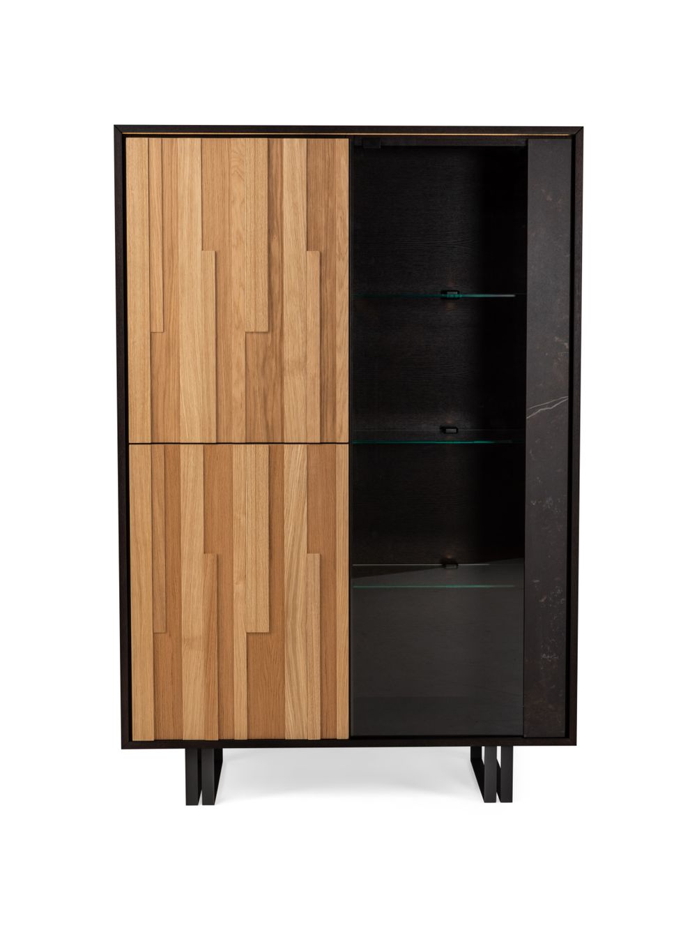 Vitrinekast EVEREST - Gouden Eik / Kelya ZGS-3-000001