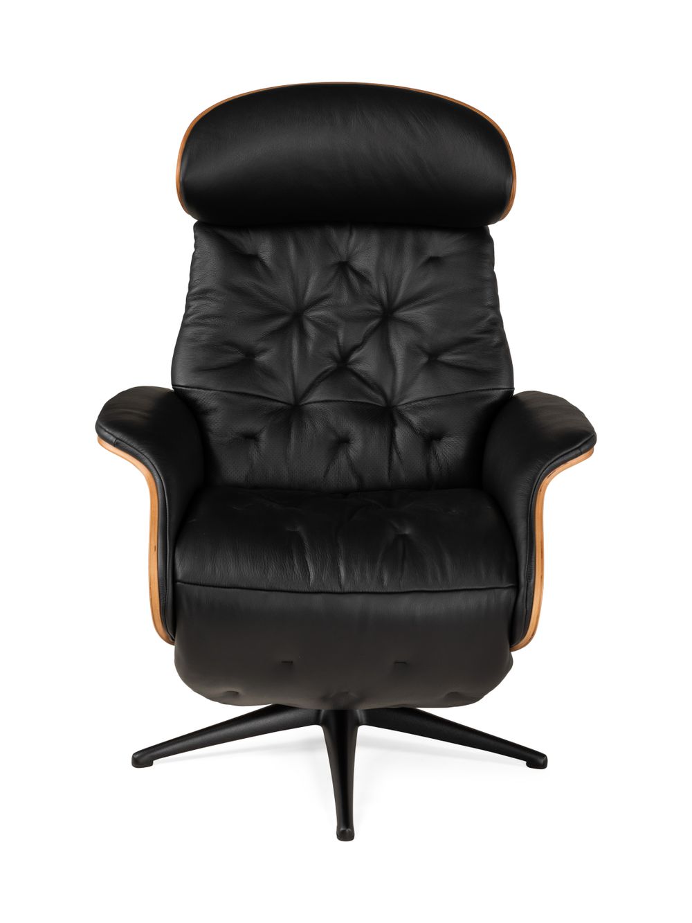 Elektr. relaxfauteuil met accu VOLDEN - Zwart lede THC-20-000089-S-PBW