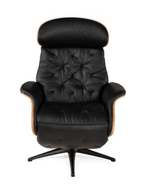 Elektr. relaxfauteuil met accu VOLDEN - Zwart lede THC-20-000089-S-PBW