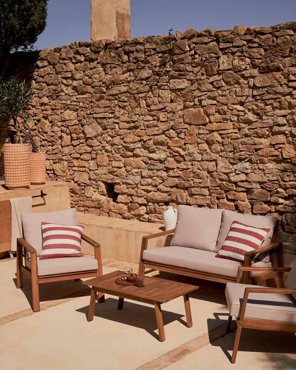 Loungeset Frares - Massief Acaciahout KAV J1600012JJ12