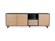 Dressoir SITO - Zwart/White wash FBM SI DR3DOGL