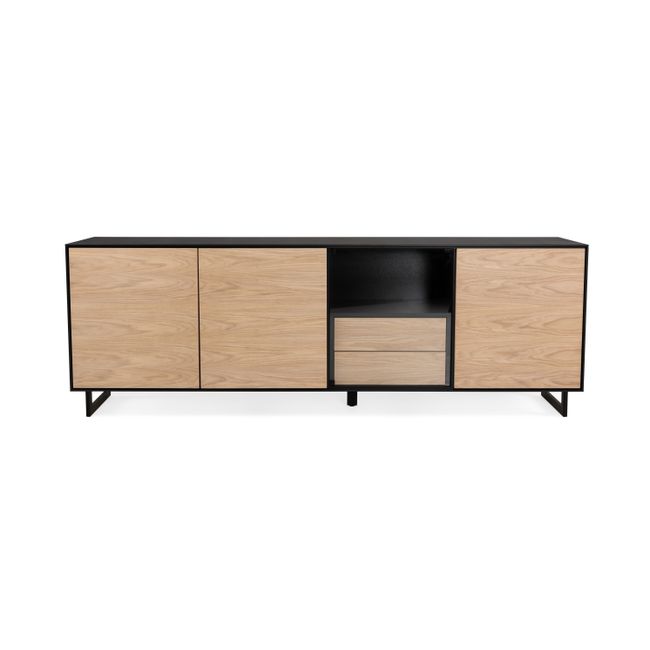Dressoir SITO - Zwart/White wash