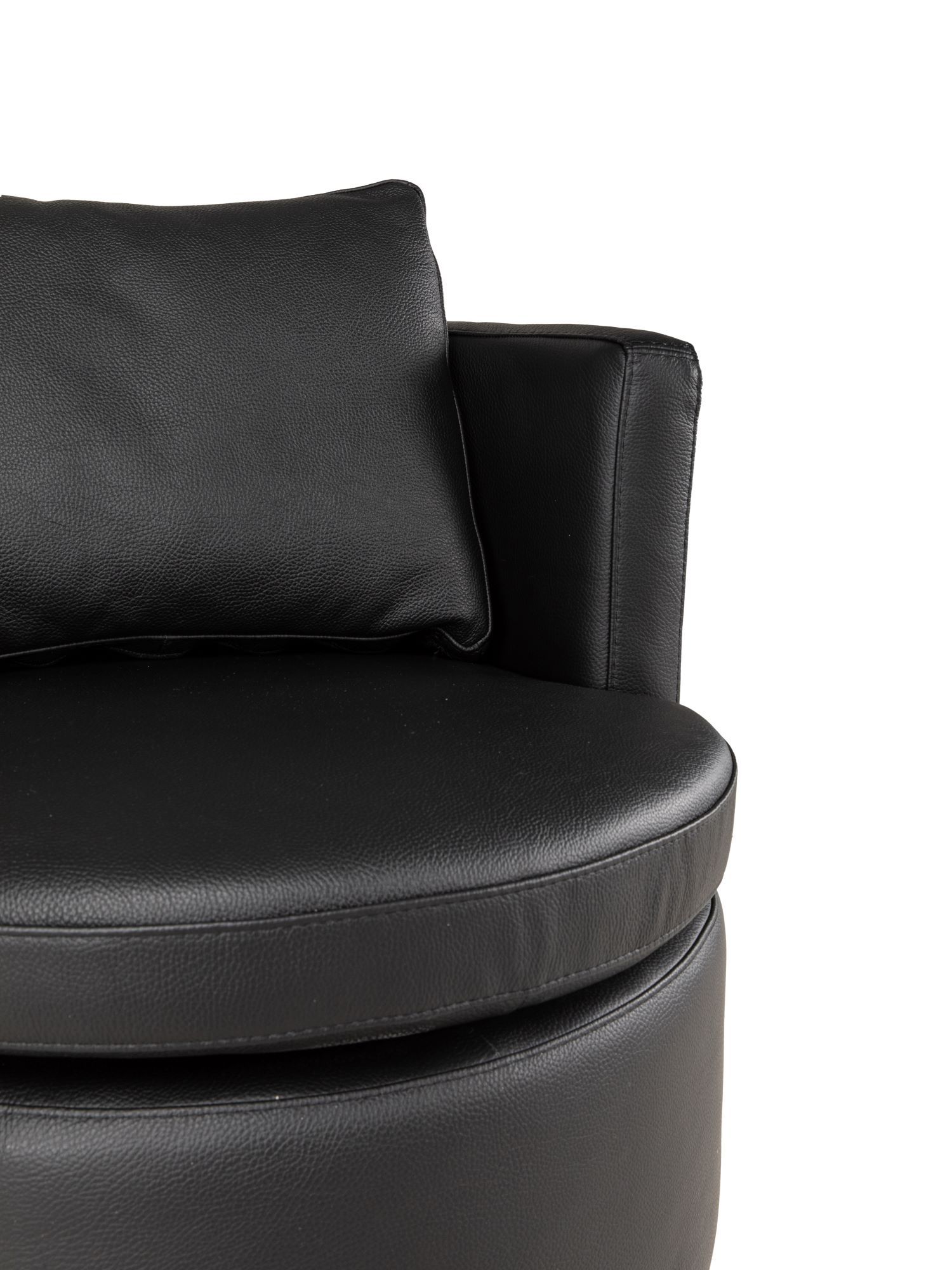 Fauteuil ESATTA - Zwart leder