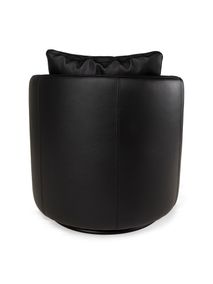 Fauteuil ESATTA - Zwart leder DDV-15-000005-LR-Z101